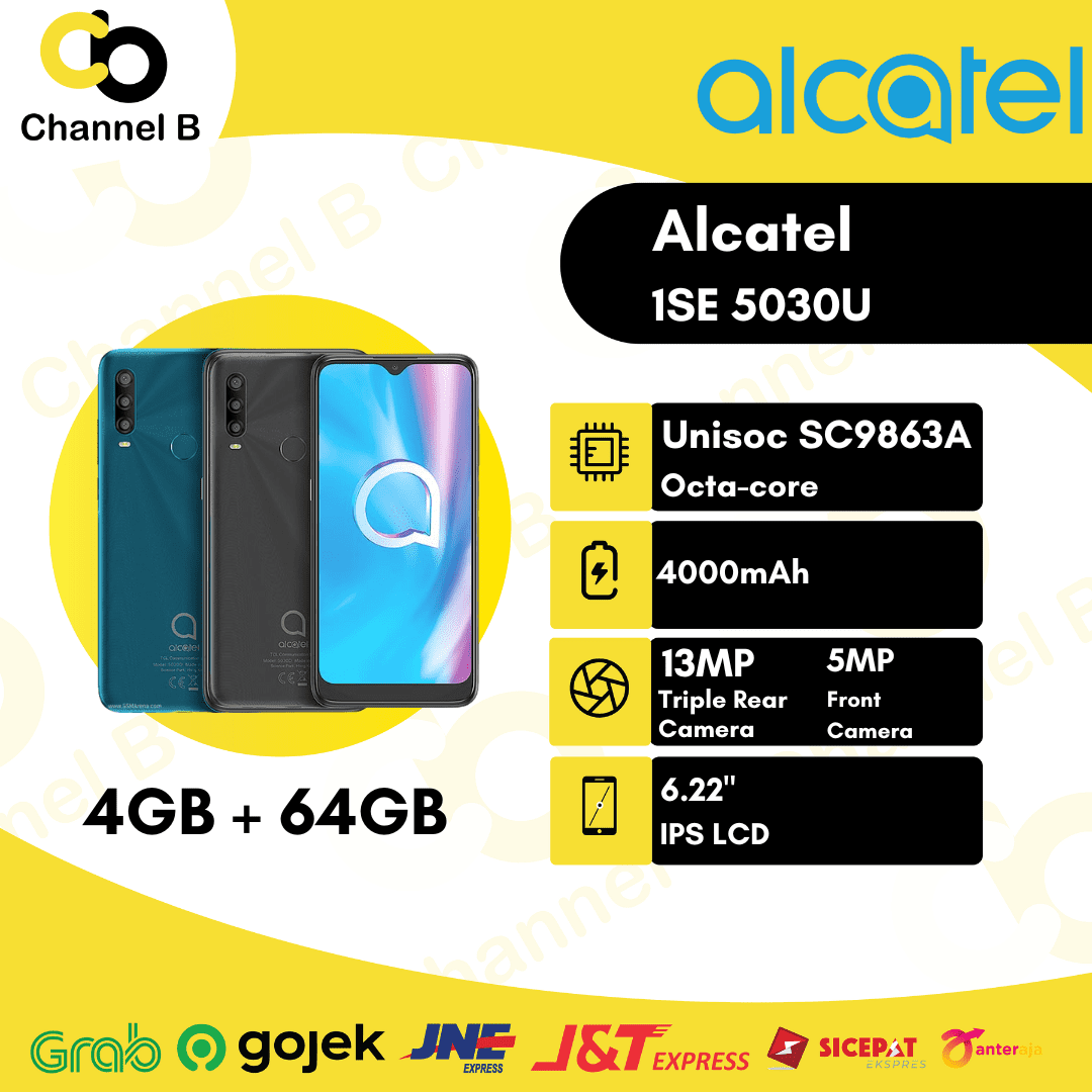 Alcatel 1SE 5030U Smartphone ( Ram 4GB / Rom 64GB ) - Garansi Resmi