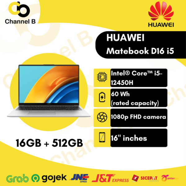 HUAWEI MateBook D16 Intel® Core™ i5-12450H ( 16GB + 512GB )