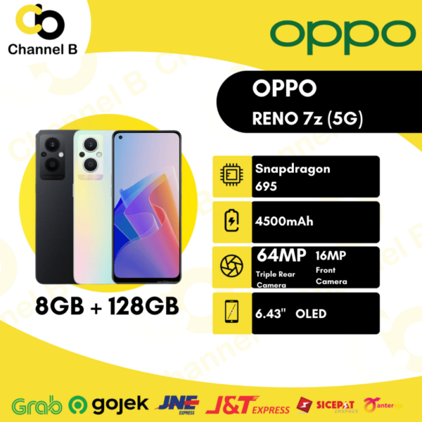 Oppo Reno7 Z 5G Smartphone [ 8GB/128GB ] - Garansi Resmi