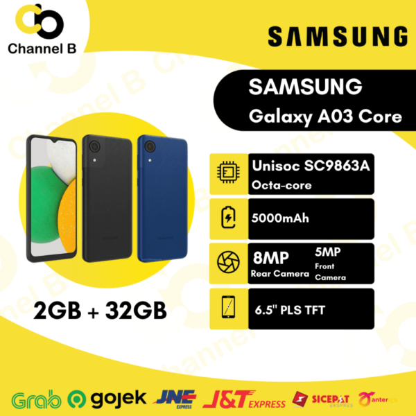Samsung Galaxy A03 Core Smartphone 2GB/32GB - Garansi Resmi