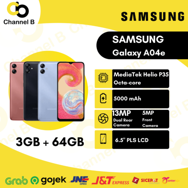 Samsung Galaxy A04e [ 3GB / 64GB ] Smartphone - Garansi Resm