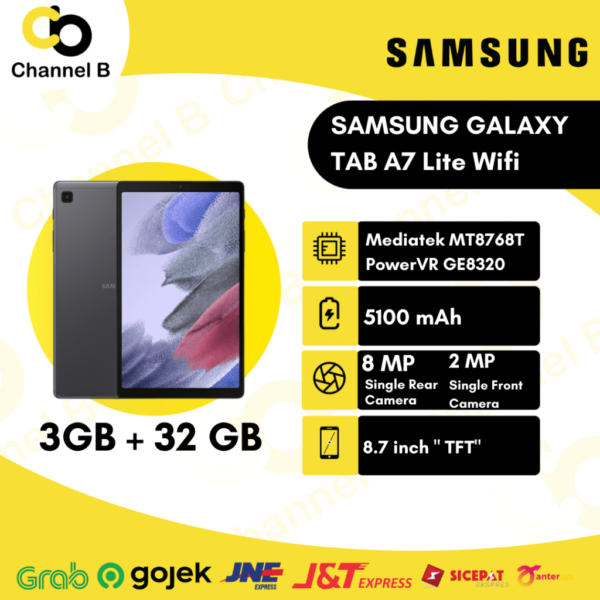 Samsung Galaxy Tab A7 Lite Wifi [3GB/32GB] Garansi resmi