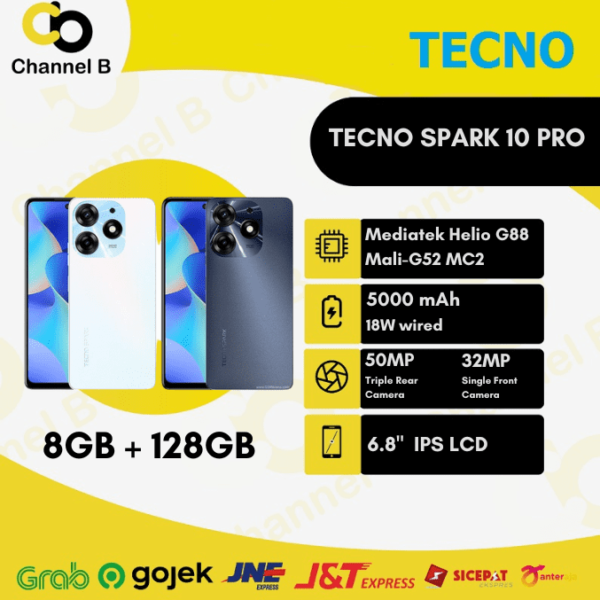Tecno Spark 10 Pro [ 8GB / 128GB ] Smartphone - Garansi Resmi