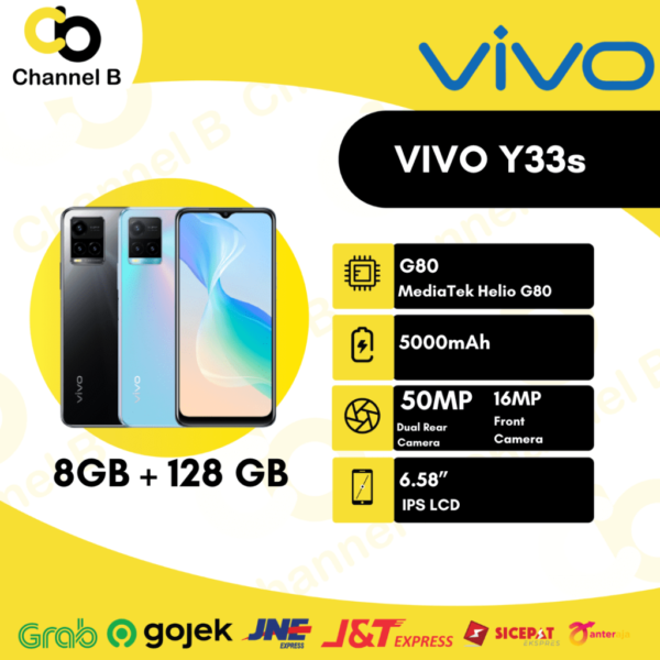 Vivo Y33s Smartphone [ Ram 8GB / Rom 128GB ] - Garansi Resmi