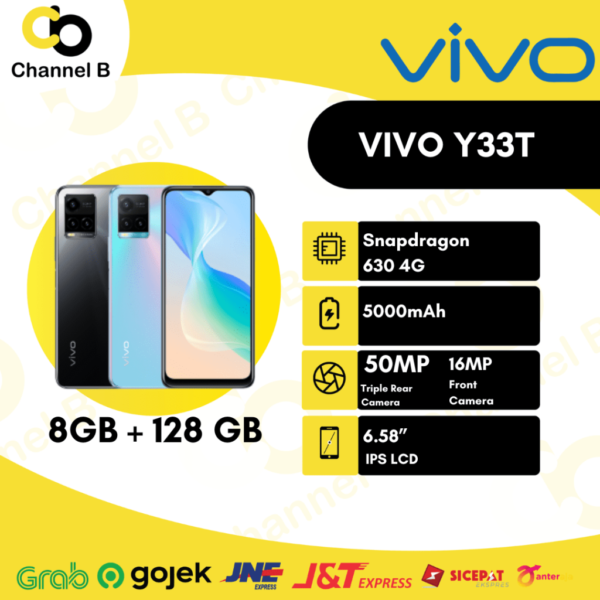 Vivo Y33T Smartphone ( Ram 8GB + Rom 128GB ) Garansi Resmi