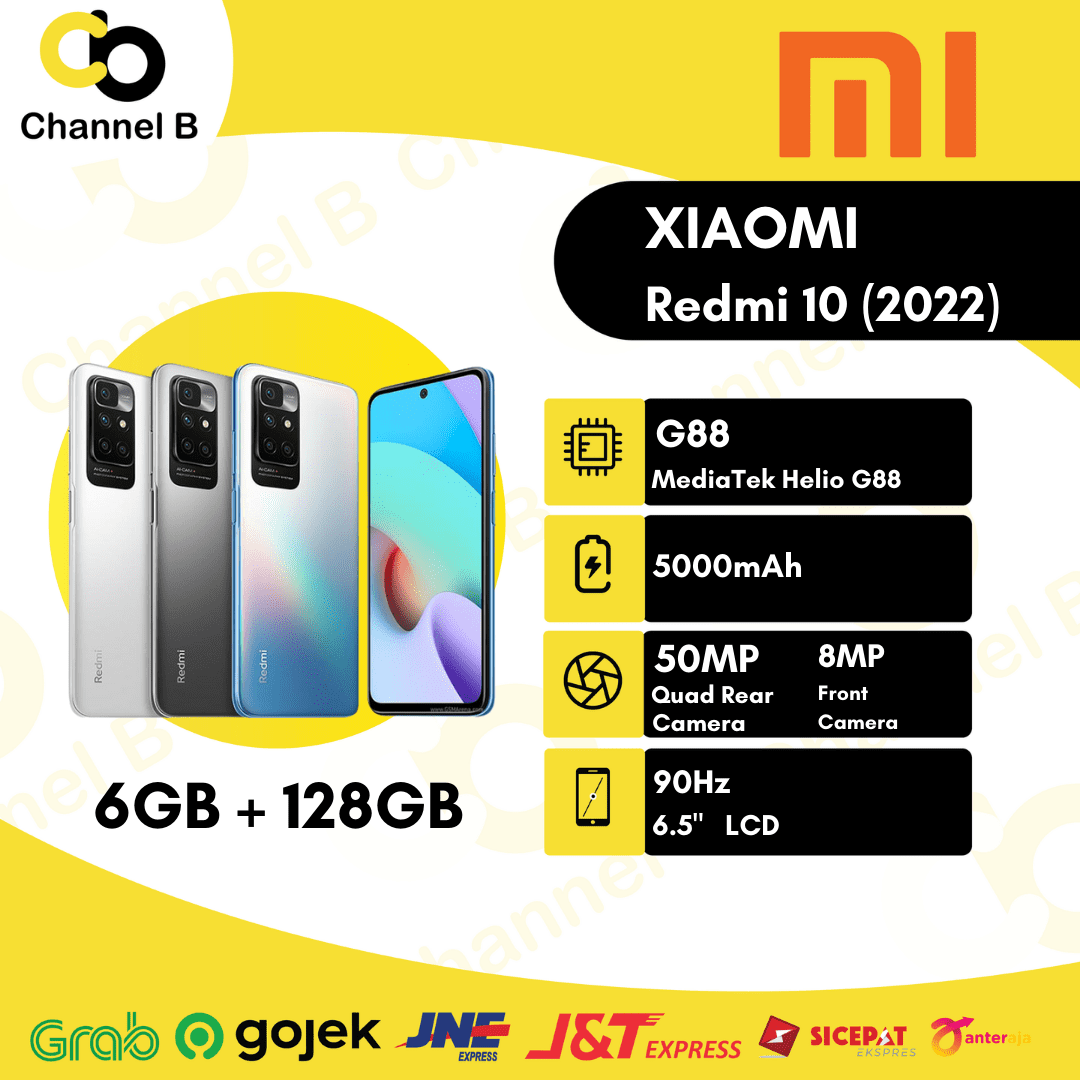 Xiaomi Redmi 10 2022 6/128GB- Garansi Resmi