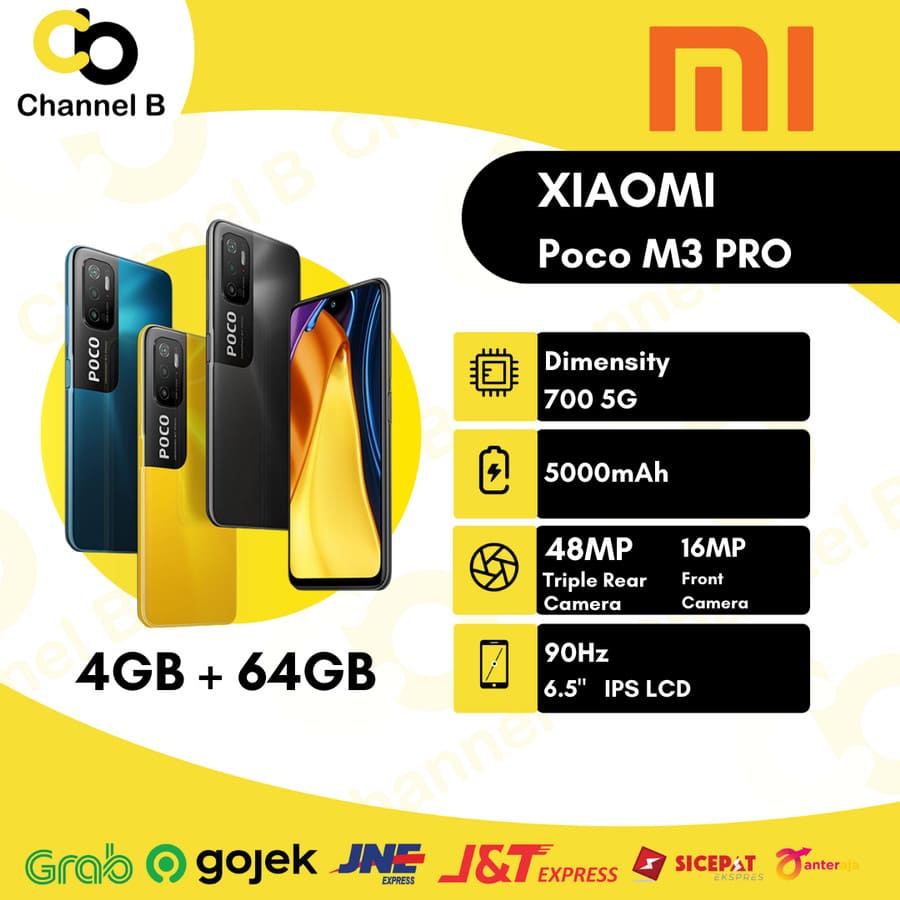 Xiaomi POCO M3 Pro 5G 4/64GB- Garansi Resmi