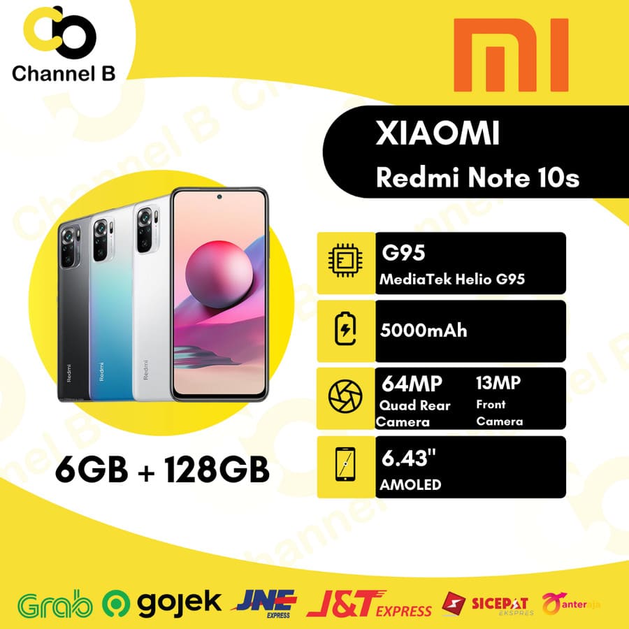 Xiaomi Redmi Note 10s 6/128GB- Garansi Resmi