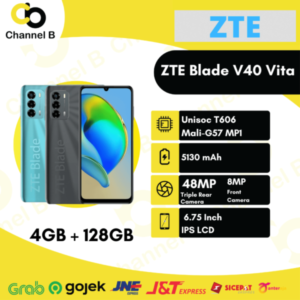 ZTE Blade V40 Vita Smartphone ( Ram 4GB / Rom 128GB ) Garansi Resmi