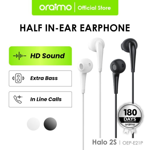 Oraimo Headset / In-Ear / Handsfree dengan Mic Universal 3.5mm IOS/Android OEP-E21P
