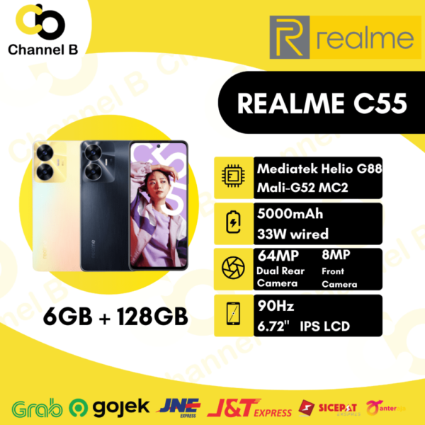 Realme C55 Smartphone ( 6GB + 128GB ) Garansi Resmi