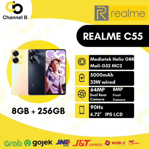 Realme C55 Smartphone ( 8GB + 256GB ) Garansi Resmi