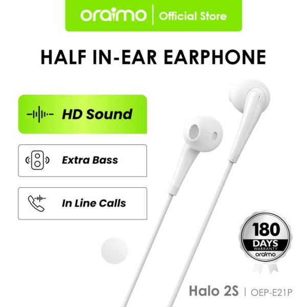 Oraimo Headset / In-Ear / Handsfree dengan Mic Universal 3.5mm IOS/Android OEP-E21P