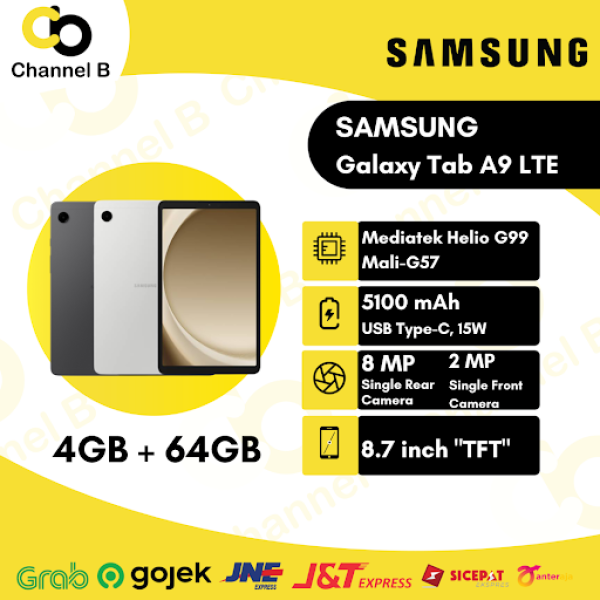 Samsung Galaxy Tab A9 LTE [ 4GB / 64GB ] - Garansi Resmi