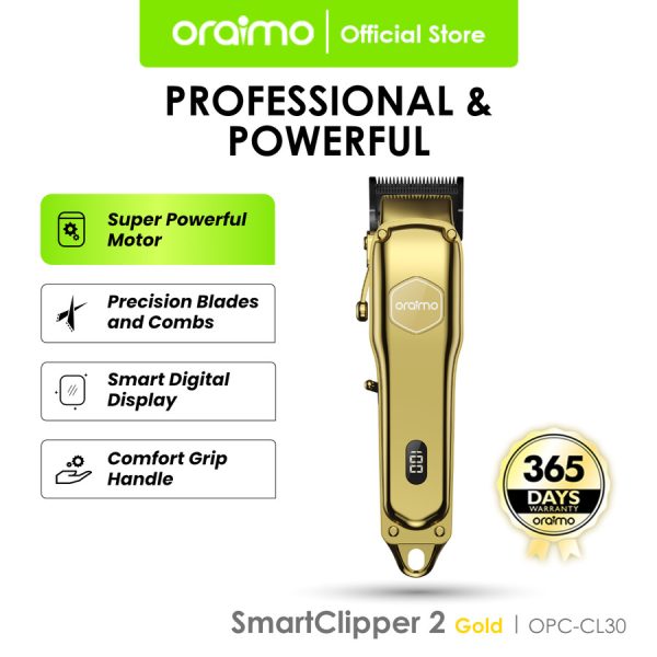 Oraimo Electric Shaver Smart Clipper 2 Gold 5W Diamond Blade OPC-CL30G