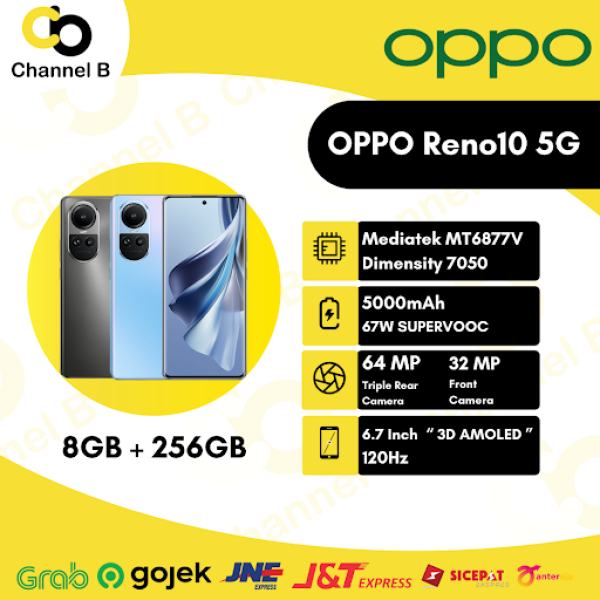 OPPO Reno10 5G [ 8GB / 256GB ] Smatphone - Garansi Resmi