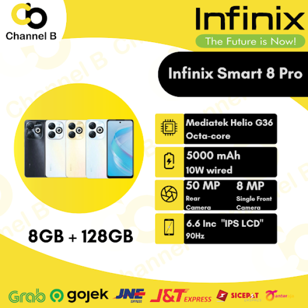 Infinix Smart 8 Pro [ 8GB - 128GB ] Smartphone - Garansi Resmi