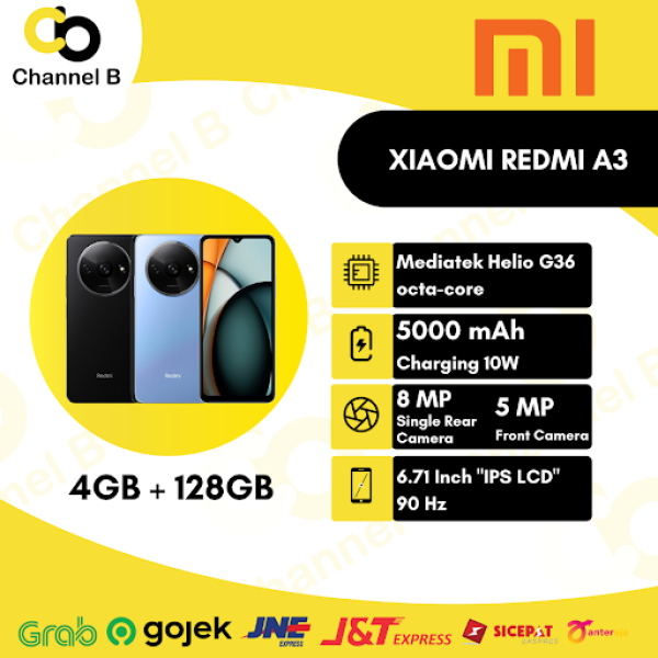 Xiaomi Redmi A3 [ 4GB / 128GB ] Smartphone - Garansi Resmi