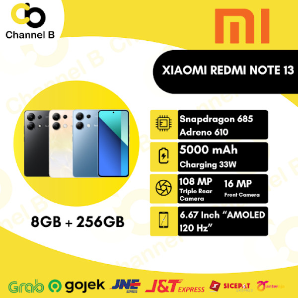 Xiaomi Redmi Note 13 [ 8GB / 256GB ] Smartphone - Garansi Resmi