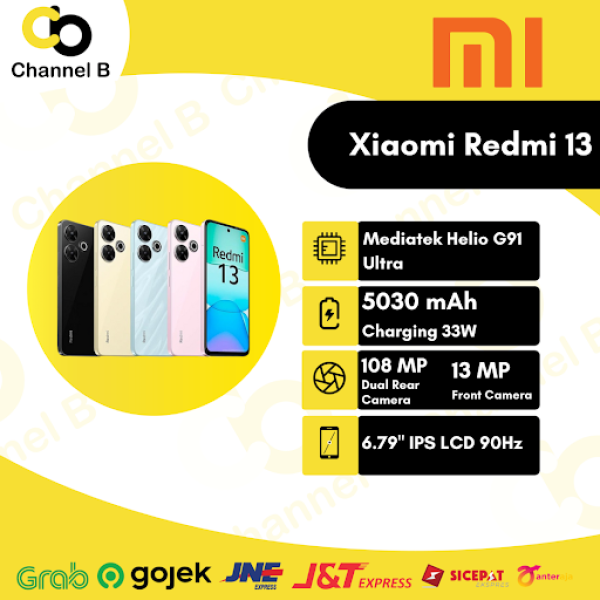 Xiaomi Redmi 13 [ 8GB / 128GB ] Smartphone - Garansi Resmi