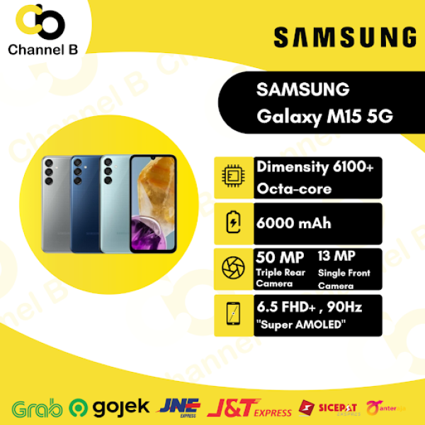 Samsung Galaxy M15 5G [ 6GB / 128GB ] Smartphone - Garansi Resmi