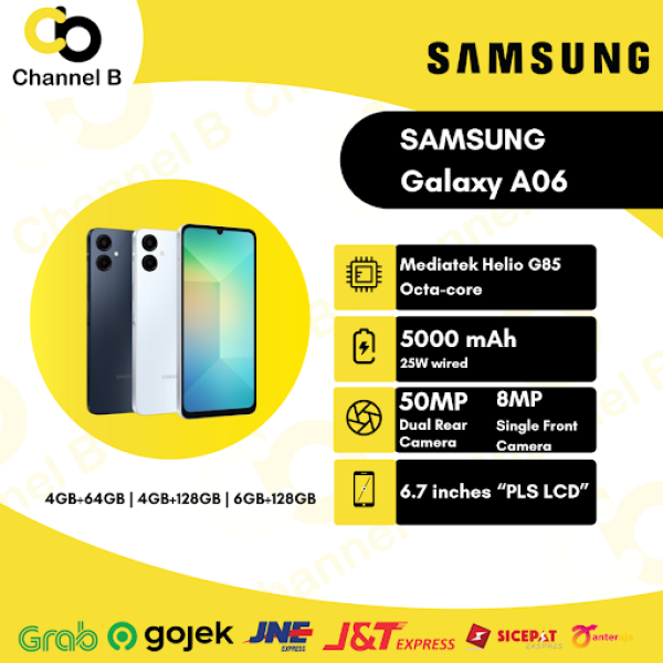 Samsung A06 Series Smartphone [ 4GB / 64GB ]- Garansi Resmi