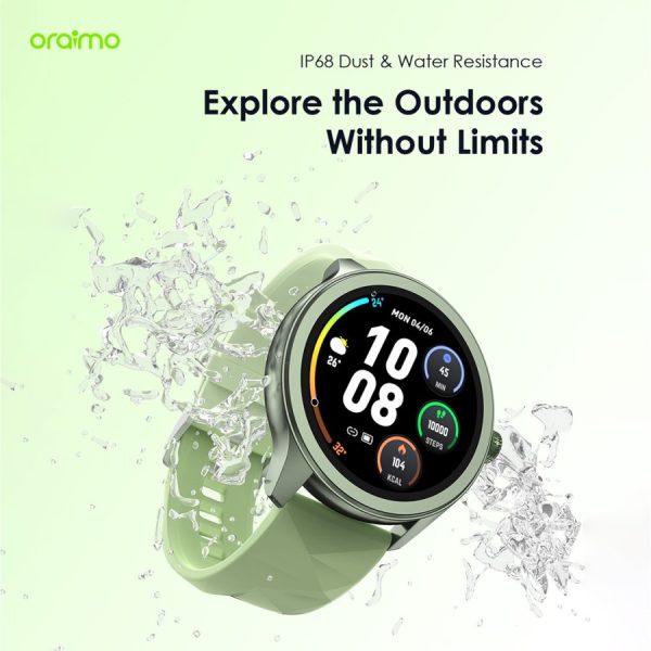 oraimo Smart Watch 2R OSW-30 Olive Green Colorful Jam Tangan Pintar 1.39" Screen 120+Sport Modes Bluetooth Calling Heart Monitoring Long Battery IP68 Waterproof Dustproof Oraimo - Gambar 5