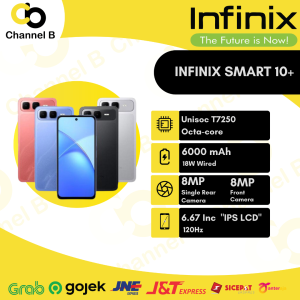 Infinix SMART 10 Plus [ 8GB / 128GB ] Smartphone - Garansi Resmi
