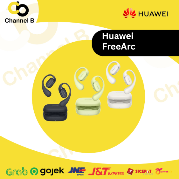 HUAWEI FreeArc TWS Earphone | Earphone Olahraga Nyaman dengan Suara Sejernih Kristal | Tahan Air IP57 - Garansi Resmi