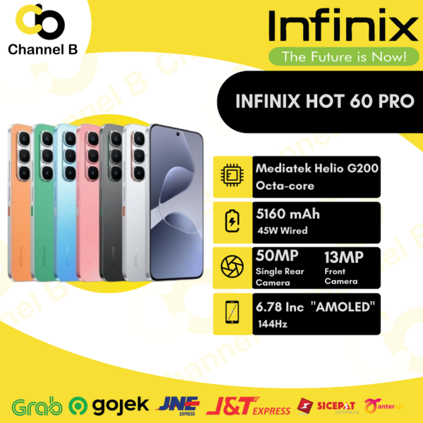 Infinix HOT 60 PRO [ 8GB / 128GB ] Smartphone - Garansi Resmi