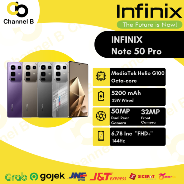 Infinix Note 50 Pro 4G Smartphone [ 8GB / 256GB ] Garansi Resmi