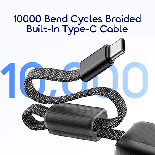 oraimo Powerbank Mini OPB-7103C PowerNova L11 Kapasitas Nyata 10000 mAH Pocket Size 22.5W Fast Charging Dual Port With Type C Built In Cable Strap - Gambar 7