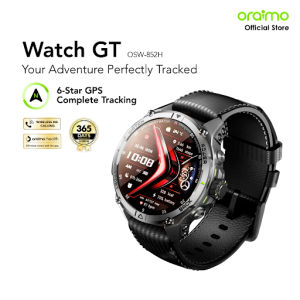 oraimo Smart Watch GT OSW-852H Jam Tangan Pintar Smartwatch 6 Star GPS Tracking 1.43" AMOLED Screen AI Generated Watch Face Long Battery 3ATM Waterproof Anti Air dan Debu