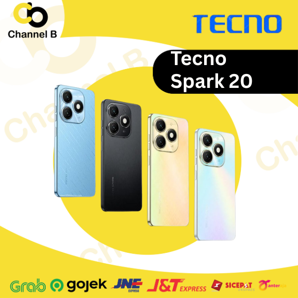 Tecno Spark 20 [8GB / 256GB ] Smartphone - Garansi Resmi