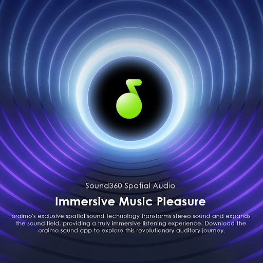 oraimoTWS Spacebuds Z OTW-625 ANC Noise Cancellation Headset Bluetooth v5.4 Waktu Putar 38H Sound360 Spatial Audio - Gambar 6