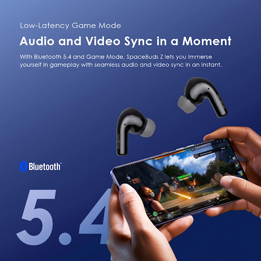 oraimoTWS Spacebuds Z OTW-625 ANC Noise Cancellation Headset Bluetooth v5.4 Waktu Putar 38H Sound360 Spatial Audio - Gambar 8