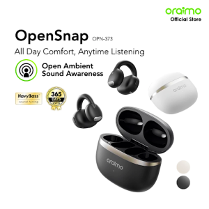 oraimo Open Ear Headset OpenSnap OPN-373 Earphone Telinga Terbuka Bluetooth V5.4 Low Latency Gaming Mode 26H Playtime IPX4 Waterproof