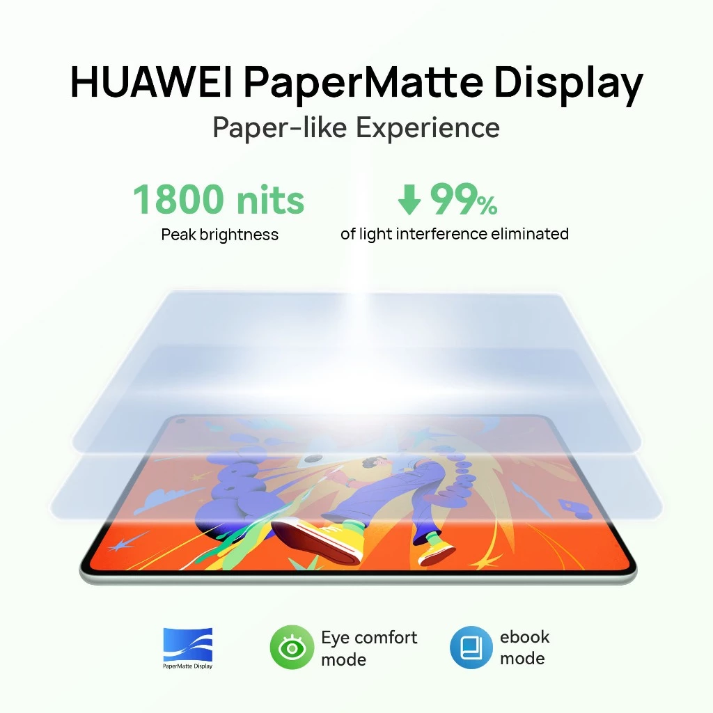 HUAWEI MatePad Mini 12GB + 256GB Tablet | Ultra-light, Ultra-thin | 8.8" Flexible OLED PaperMatte Display | AI WPS Office 3.0 - Garansi Resmi - Gambar 4